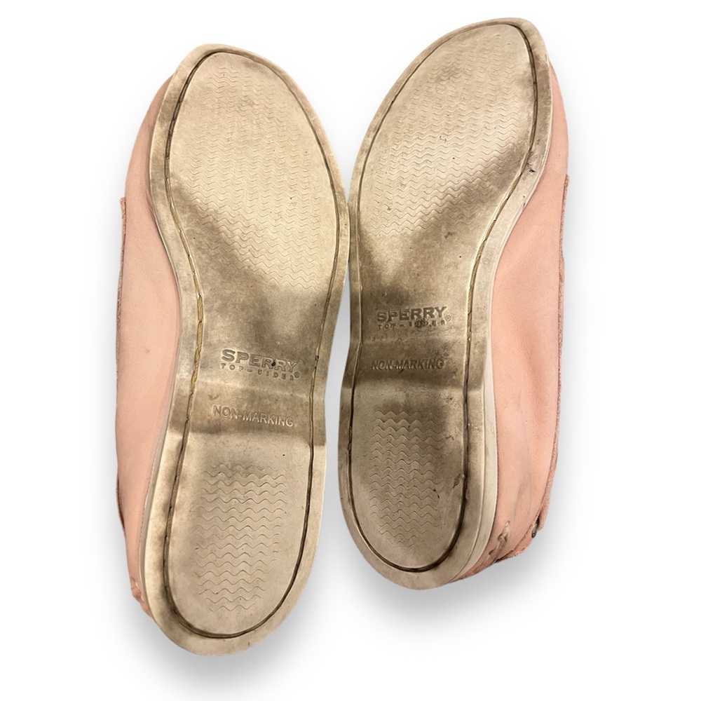 Sperry Topsider Light Pink Ribbon Boat Shoes - Picture 7 of 7